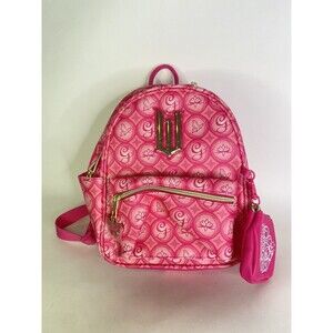 Wicked Glinda Pink Small Mini Backpack Bag With Bag Charm And Pouch NEW